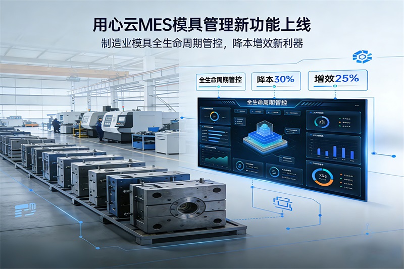 用心云MES动态--用心云MES模具管理新功能上线｜制造业模具全生命周期管控，降本增效新利器!