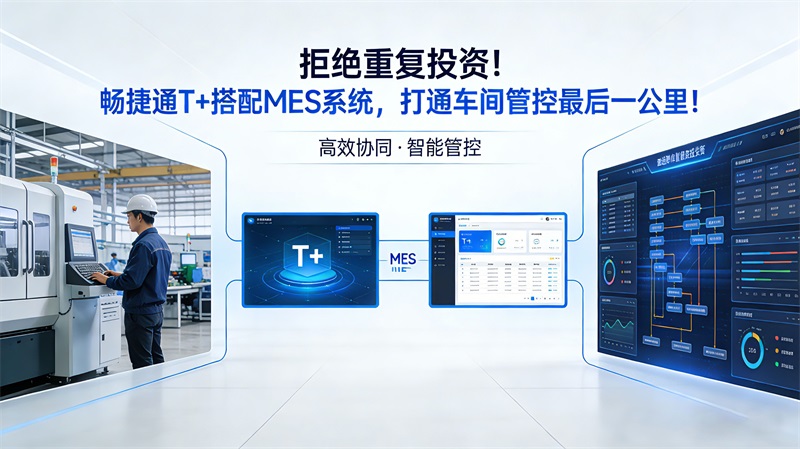 用心云MES动态--拒绝重复投资！畅捷通T+搭配MES系统，打通车间管控最后一公里！