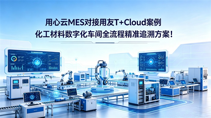用心云MES动态--用心云MES对接用友T+Cloud案例：化工材料数字化车间全流程精准追溯方案！